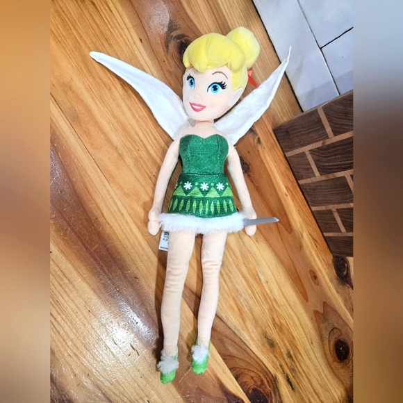 Disney Holiday Winter Peter Pan Tinkerbell NWT Doll Plush